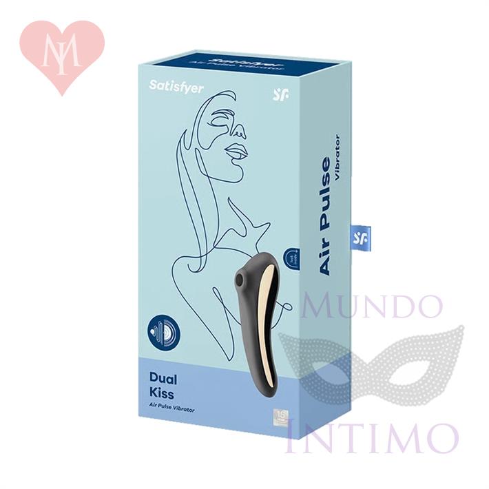 Dual Kiss black Succionador de clitoris con vibrador de punto G