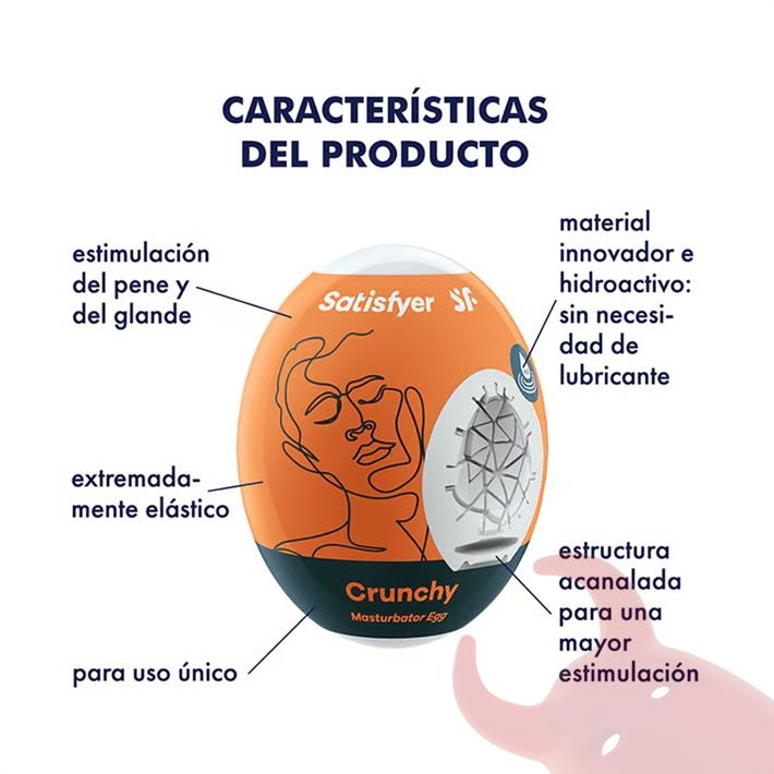 Masturbador Egg Single crunchy