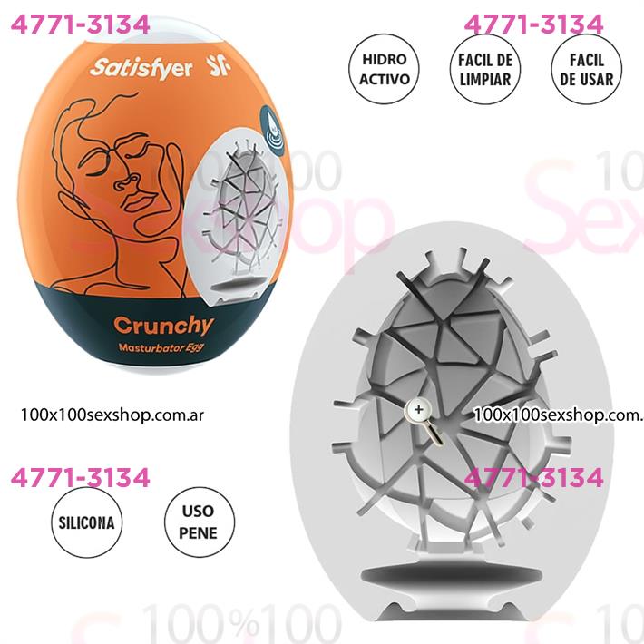 Cód: CA SS-SA-3408 - Masturbador Egg Single crunchy - $ 13100