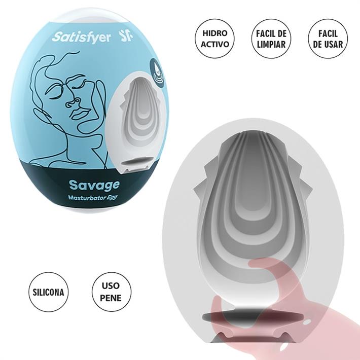 Masturbador Egg Single savage 