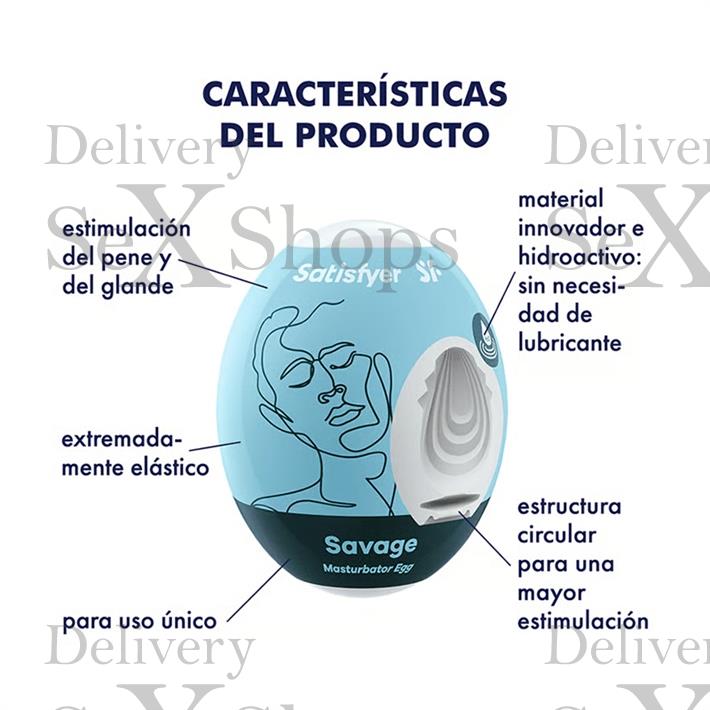 Masturbador Egg Single savage 