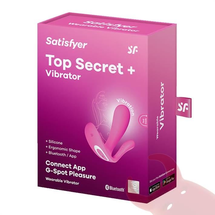 Top Secret+ Connect App Vibrador de varias funciones con USB