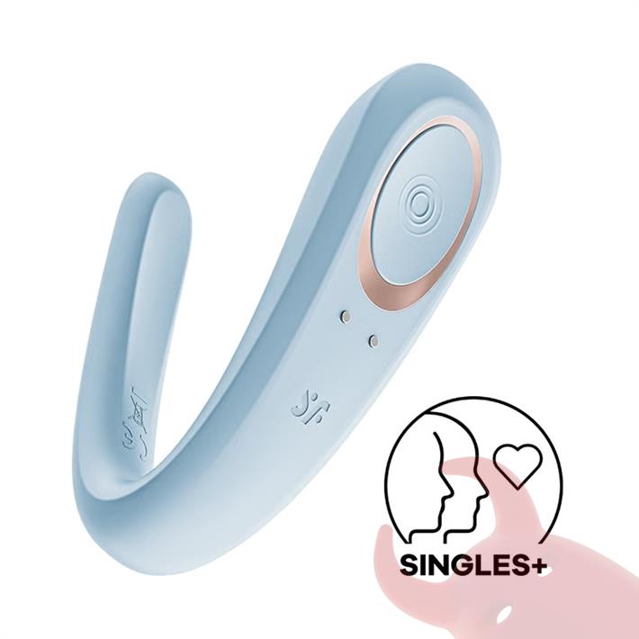 Double Classic estimulador para parejas con carga USB