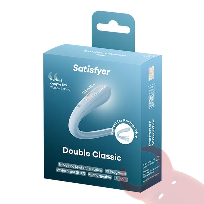 Double Classic estimulador para parejas con carga USB