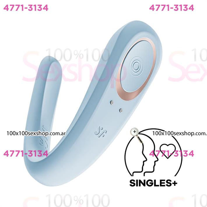 Double Classic estimulador para parejas con carga USB