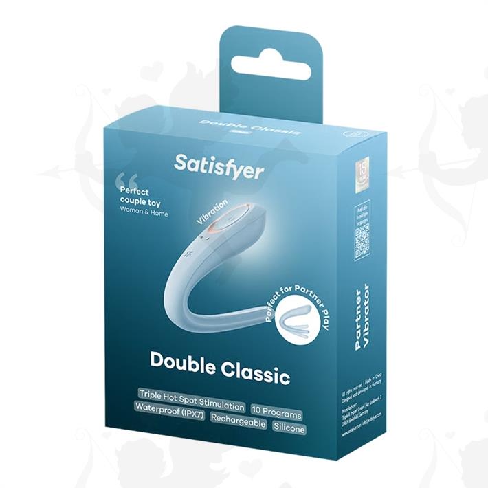 Double Classic estimulador para parejas con carga USB