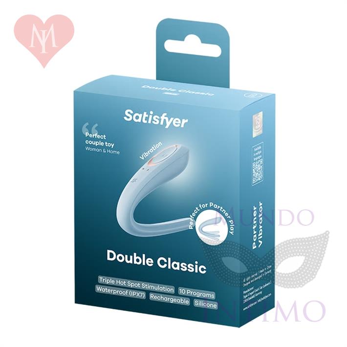 Double Classic estimulador para parejas con carga USB