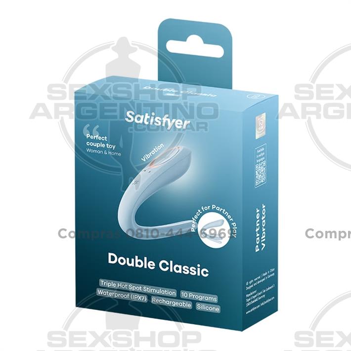 Double Classic estimulador para parejas con carga USB