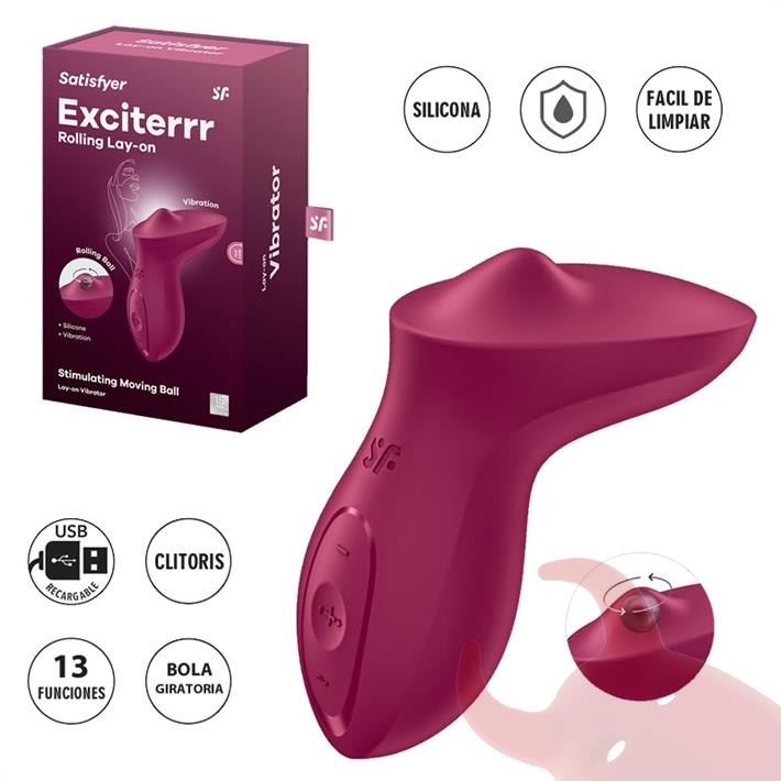 Exciterrr (Berry) estimulador vaginal con bola movil