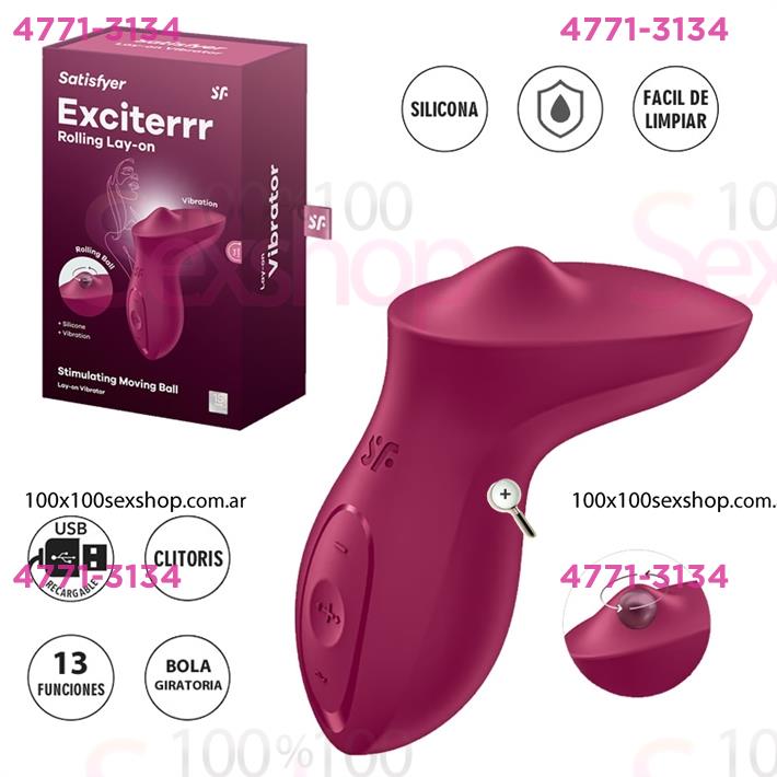 Exciterrr (Berry) estimulador vaginal con bola movil