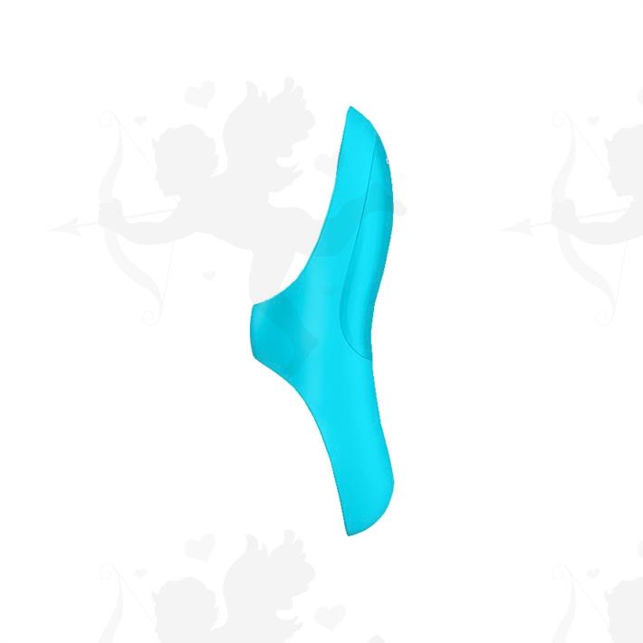 Teaser light blue Vibrador para dedo con carga UBS