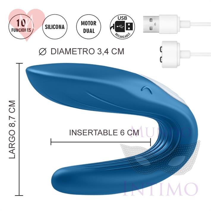  Estimulador de clitoris para parejas con vibrador 