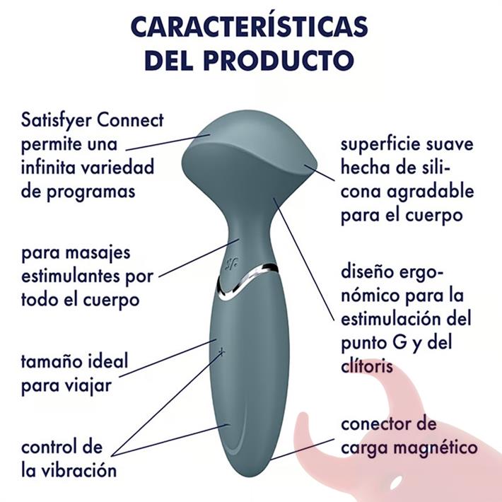 Mini Wand Er - Vibrador Mini Recargable con Tecnología Silent