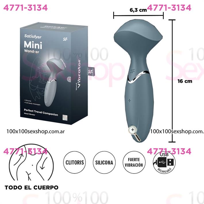 Mini Wand Er - Vibrador Mini Recargable con Tecnología Silent