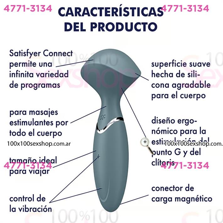 Mini Wand Er - Vibrador Mini Recargable con Tecnología Silent