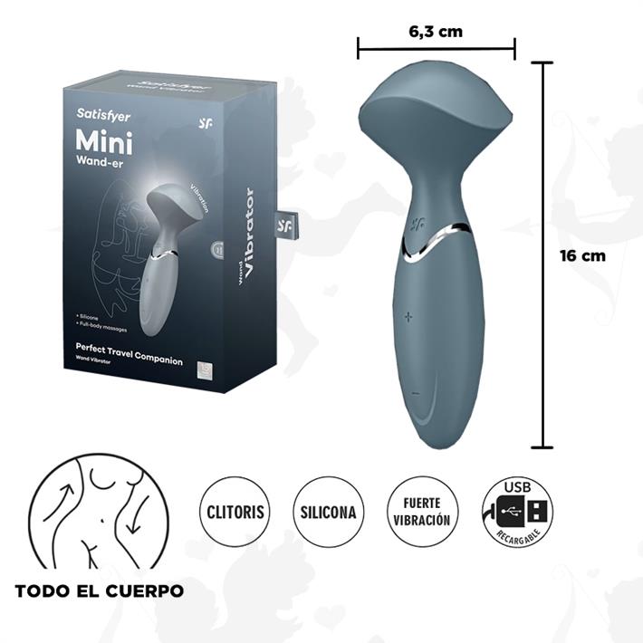 Mini Wand Er - Vibrador Mini Recargable con Tecnología Silent