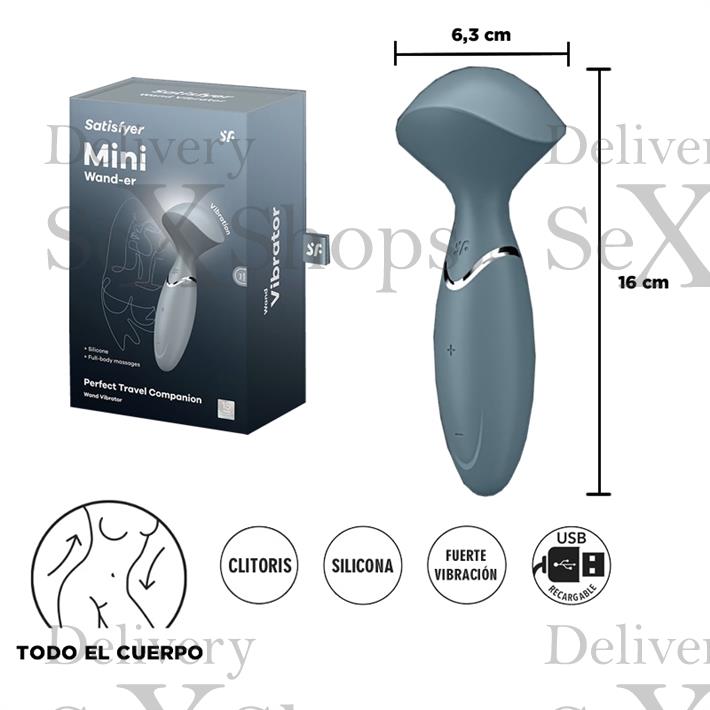  Mini Wand Er - Vibrador Mini Recargable con Tecnología Silent 