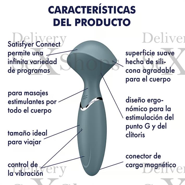 Mini Wand Er - Vibrador Mini Recargable con Tecnología Silent