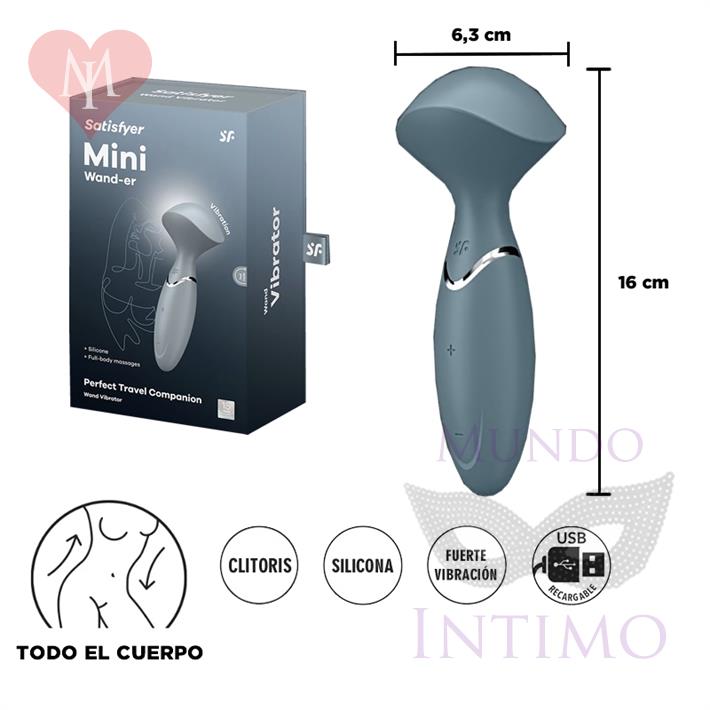 Mini Wand Er - Vibrador Mini Recargable con Tecnología Silent