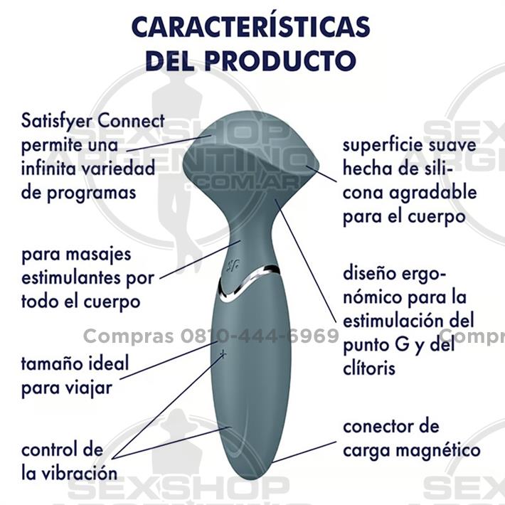 Mini Wand Er - Vibrador Mini Recargable con Tecnología Silent