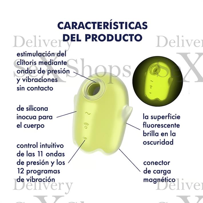 Glowing Ghost Succionador con brillo en la oscuridad