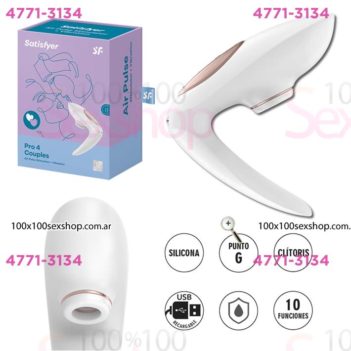 Succionador de clitoris para parejas con carga usb