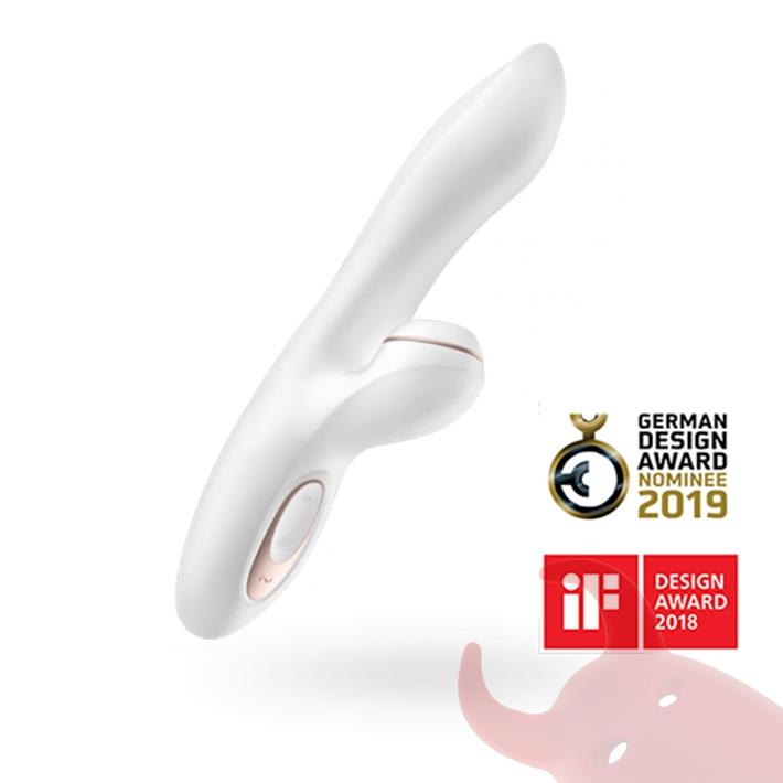 Estimulador de punto G con succionador de clitoris con carga USB