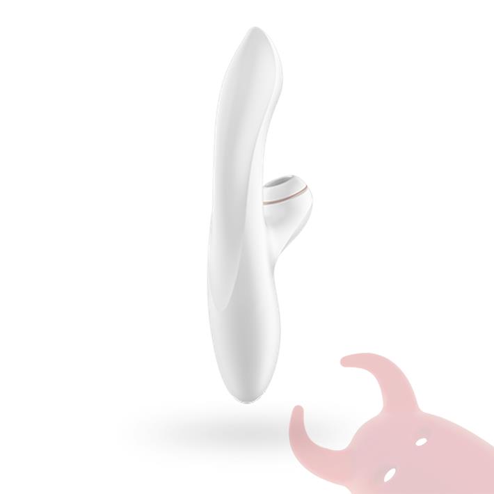 Estimulador de punto G con succionador de clitoris con carga USB