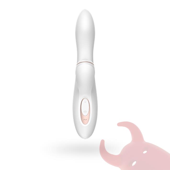 Estimulador de punto G con succionador de clitoris con carga USB