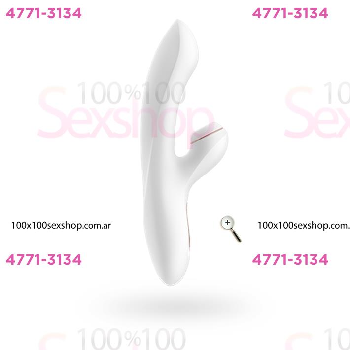 Estimulador de punto G con succionador de clitoris con carga USB