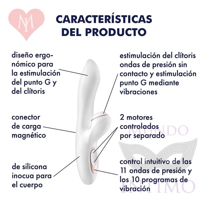 Estimulador de punto G con succionador de clitoris con carga USB