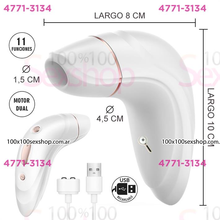 Cód: CA SS-SA-5511 - Succionador estimulador de clitoris con carga USB - $ 114000