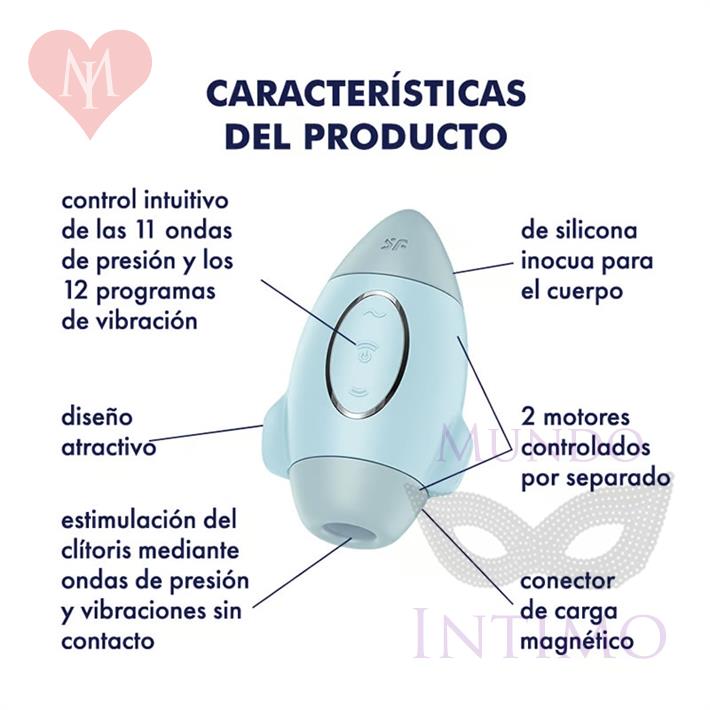 Mission Control Succionador y vibrador con carga USB