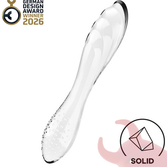 Dazzling Crystal 1 transparent Dildo de cristal solido