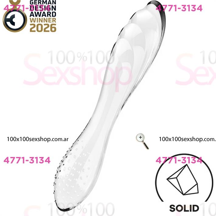 Dazzling Crystal 1 transparent Dildo de cristal solido