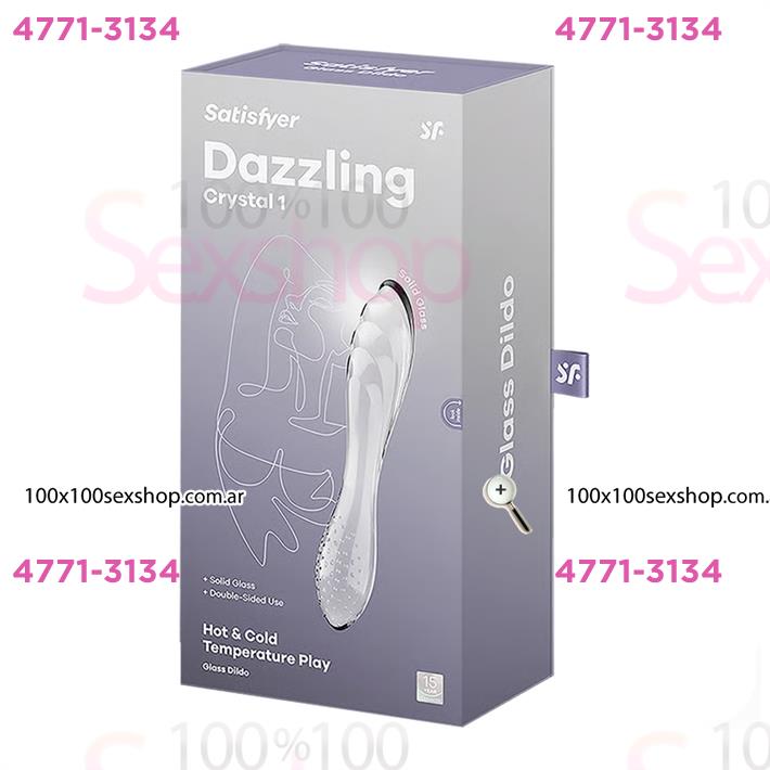 Dazzling Crystal 1 transparent Dildo de cristal solido