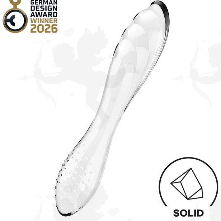 Dazzling Crystal 1 transparent Dildo de cristal solido
