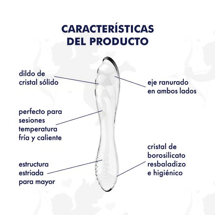 Dazzling Crystal 1 transparent Dildo de cristal solido