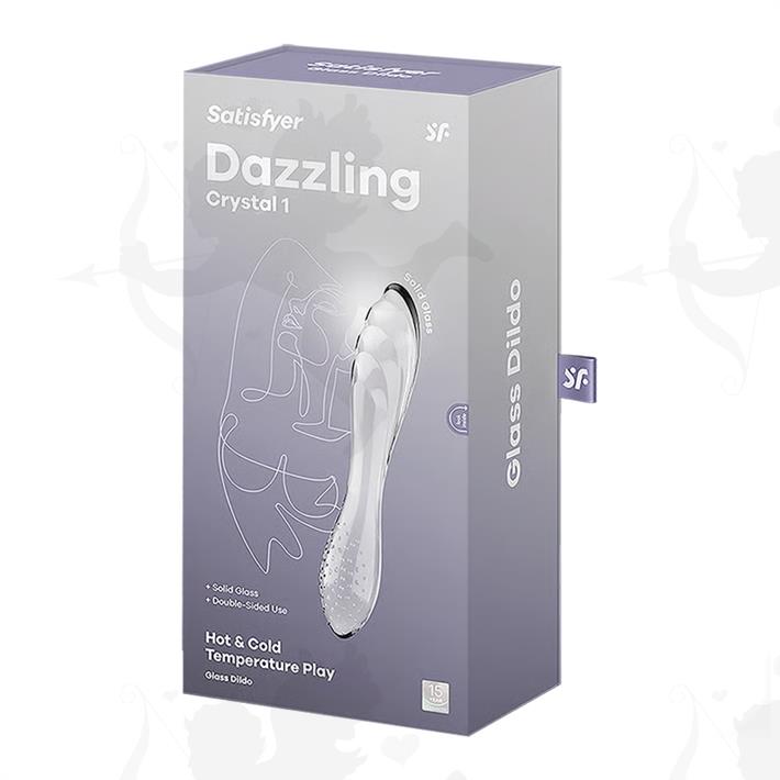 Dazzling Crystal 1 transparent Dildo de cristal solido