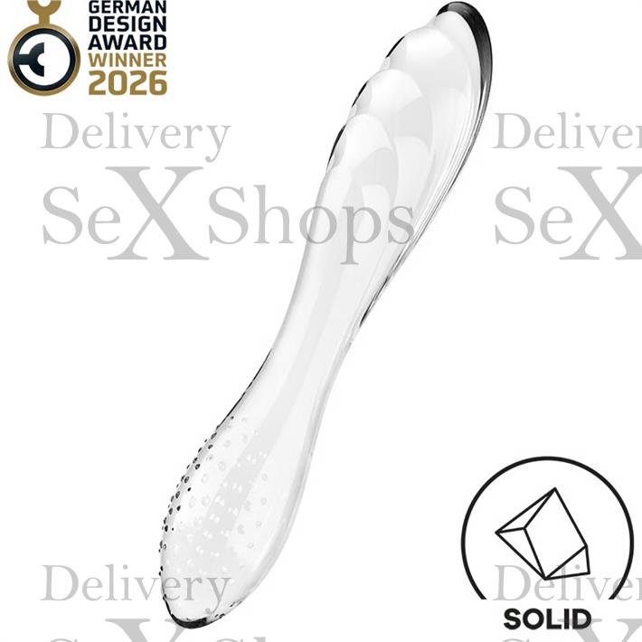 Dazzling Crystal 1 transparent Dildo de cristal solido
