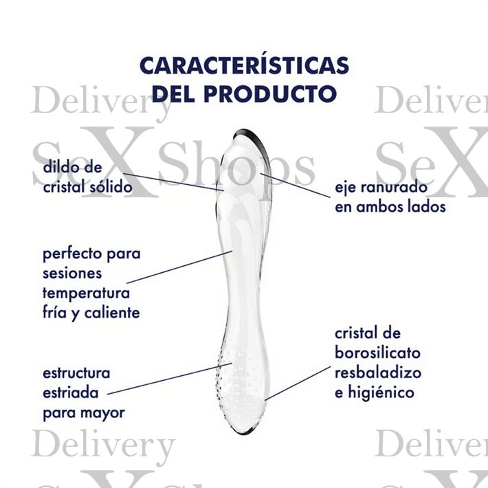 Dazzling Crystal 1 transparent Dildo de cristal solido