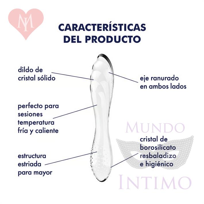 Dazzling Crystal 1 transparent Dildo de cristal solido