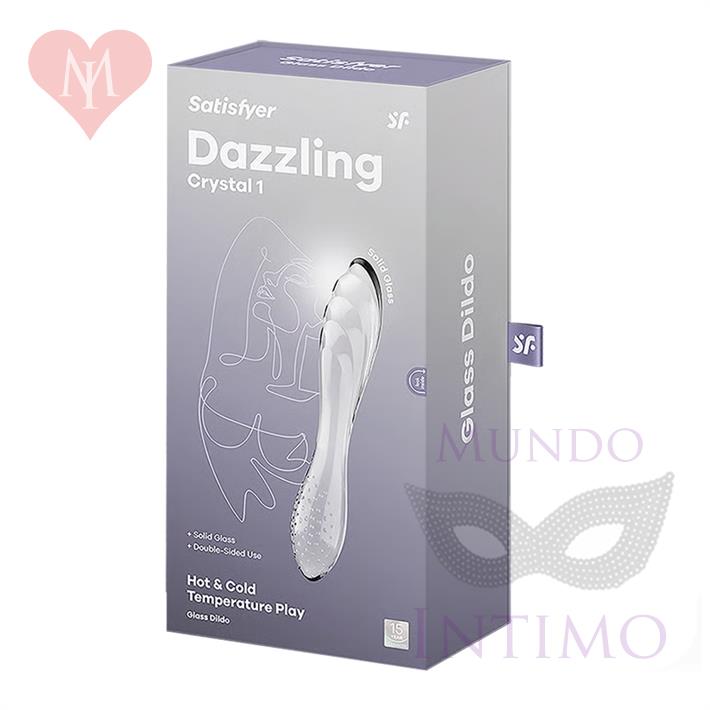 Dazzling Crystal 1 transparent Dildo de cristal solido