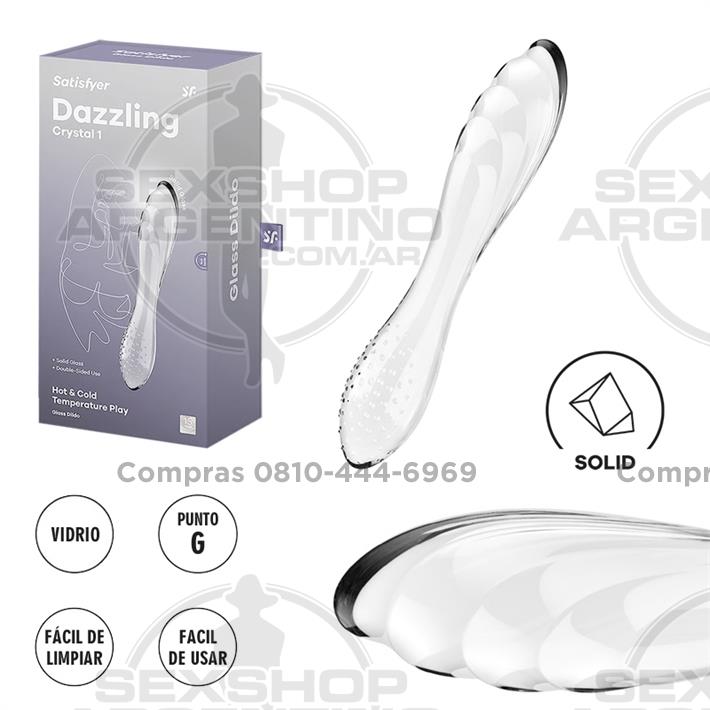 Dazzling Crystal 1 transparent Dildo de cristal solido