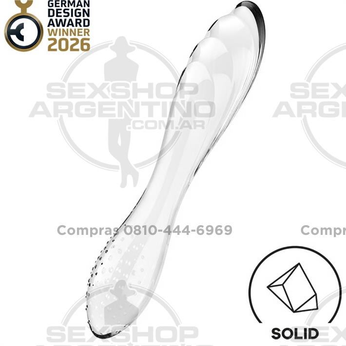 Dazzling Crystal 1 transparent Dildo de cristal solido