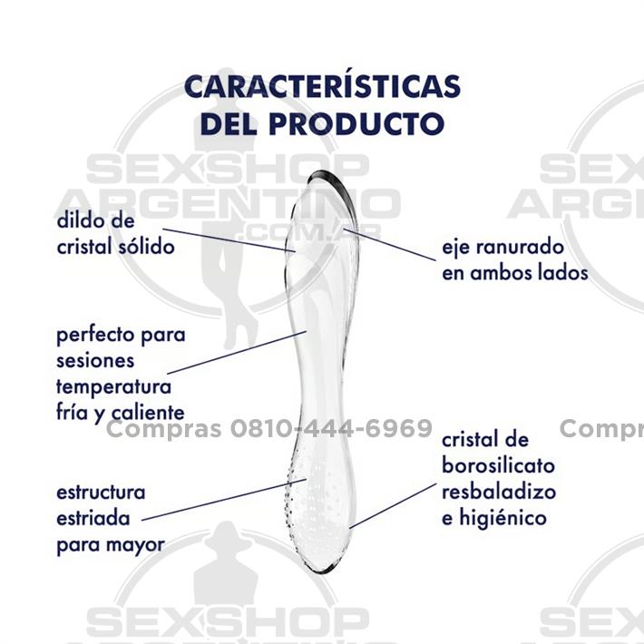 Dazzling Crystal 1 transparent Dildo de cristal solido