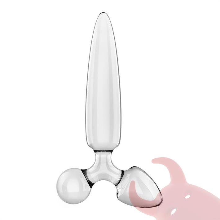 Triple Crystal 1 Dildo y plug de cristal