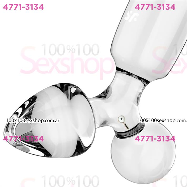 Triple Crystal 1 Dildo y plug de cristal