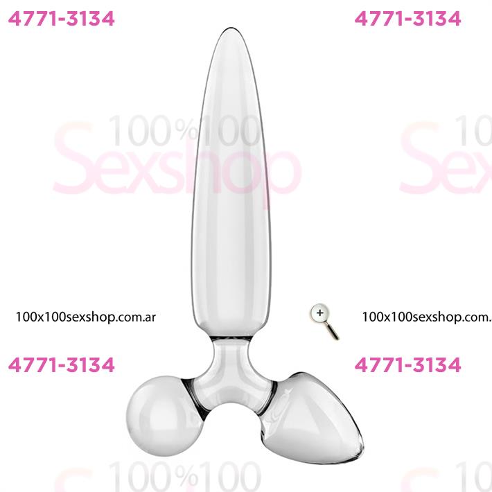Triple Crystal 1 Dildo y plug de cristal