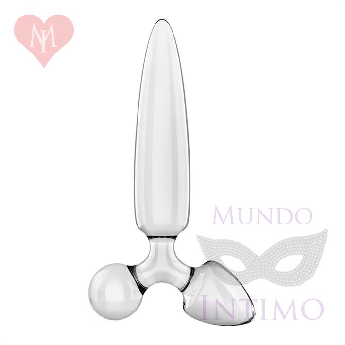 Triple Crystal 1 Dildo y plug de cristal